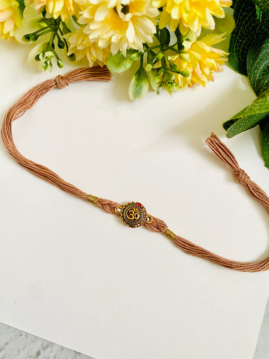 Om Designer Braid Bhai Rakhi