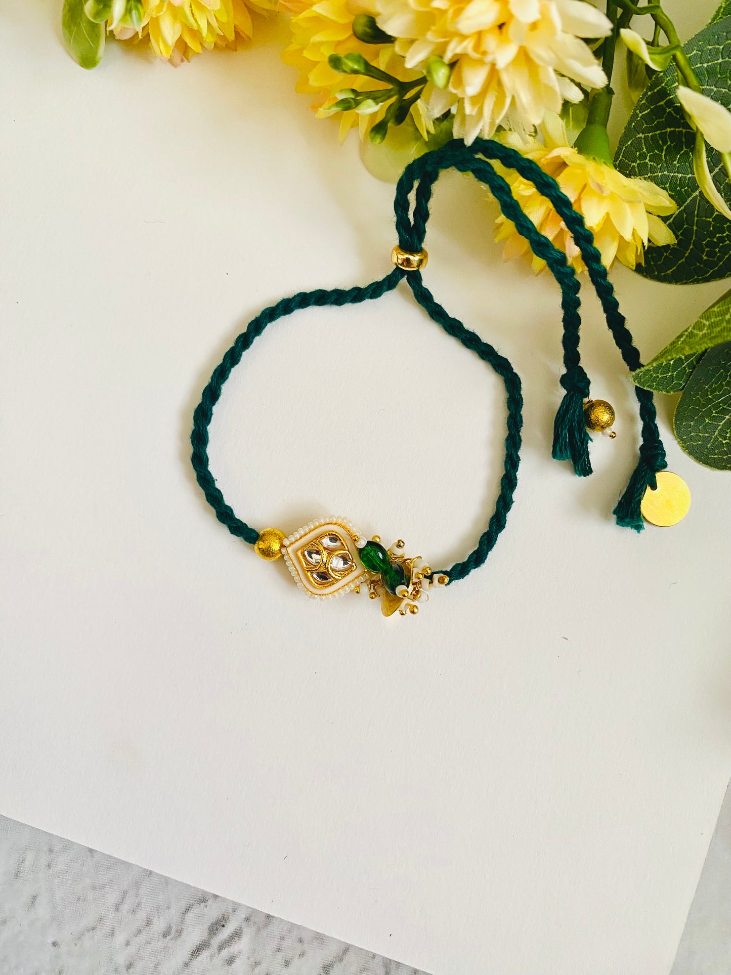 Leaf Meena Kundan Bhabhi Rakhi
