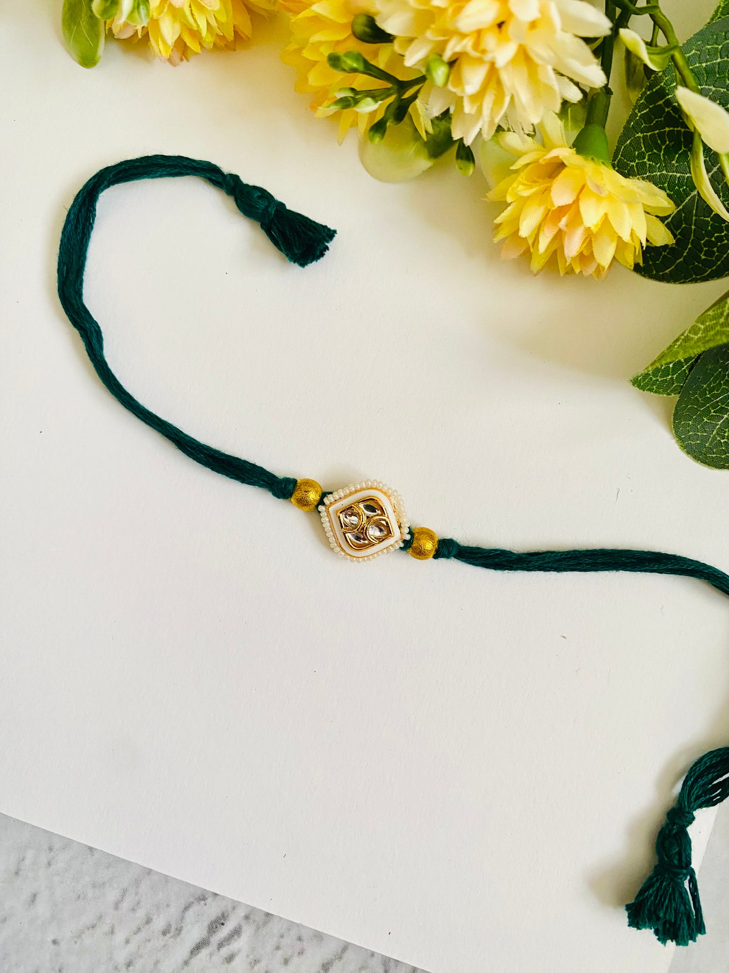 Leaf Meena Kundan Bhai Rakhi