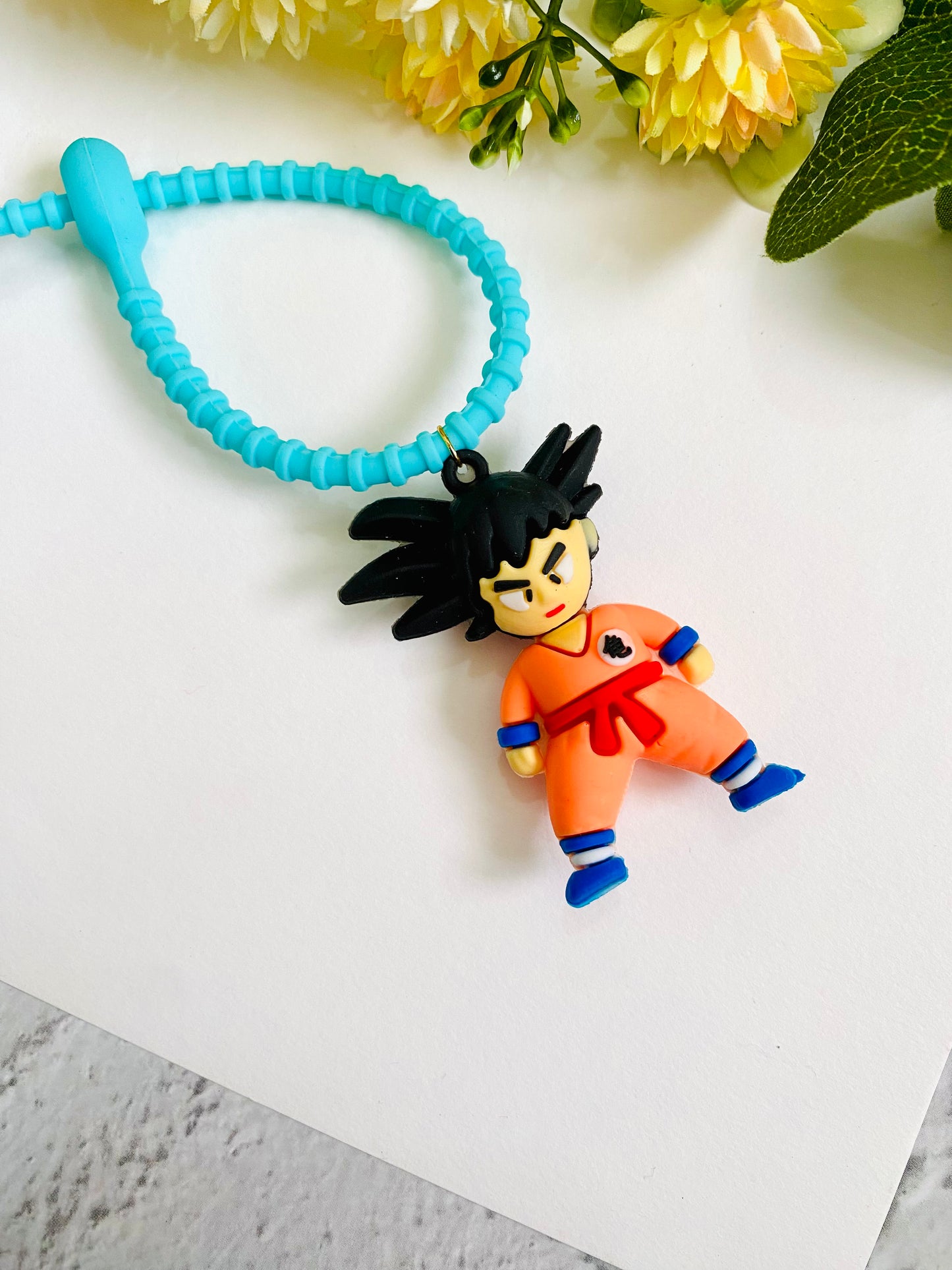 Son Goku rubber belt kids rakhi