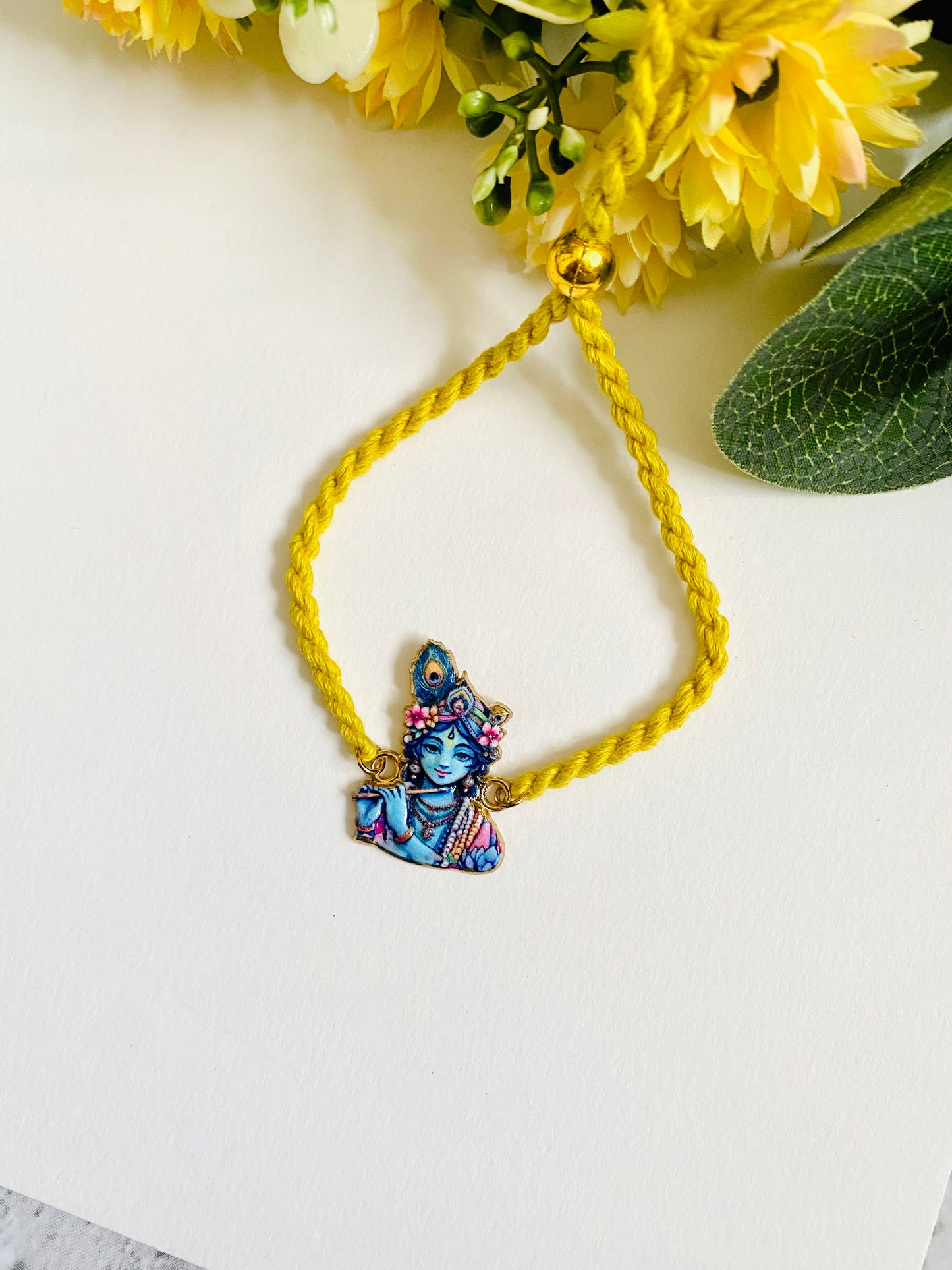 Big Krishna bracelet kids rakhi
