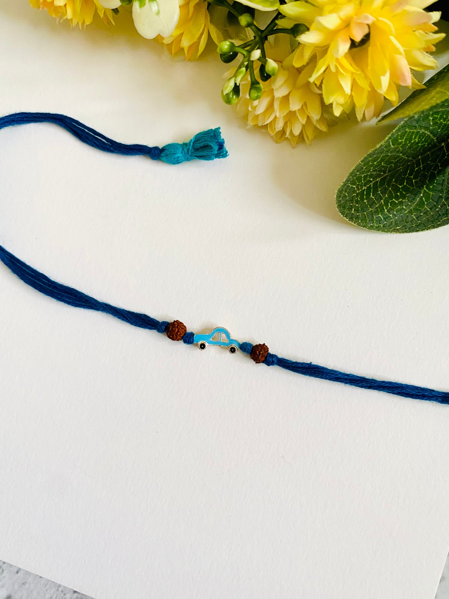 Small Car Silver Kids Rakhi