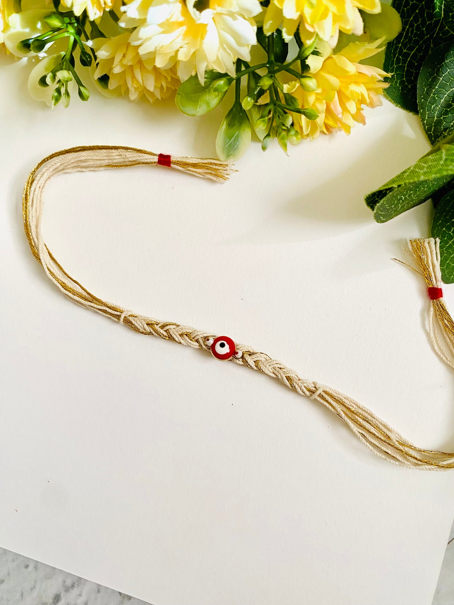 Evil eye braided bhai rakhi