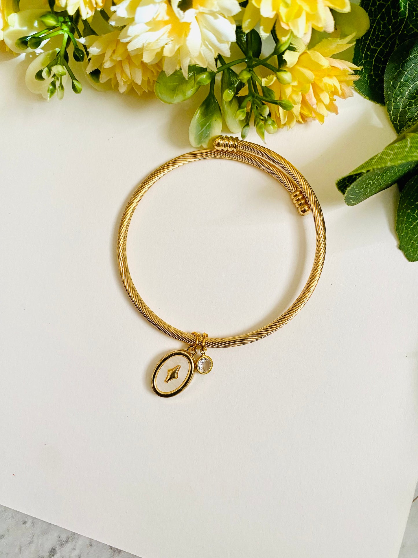 Mother of Pearl Charm Bracelet Bhabhi Rakhi