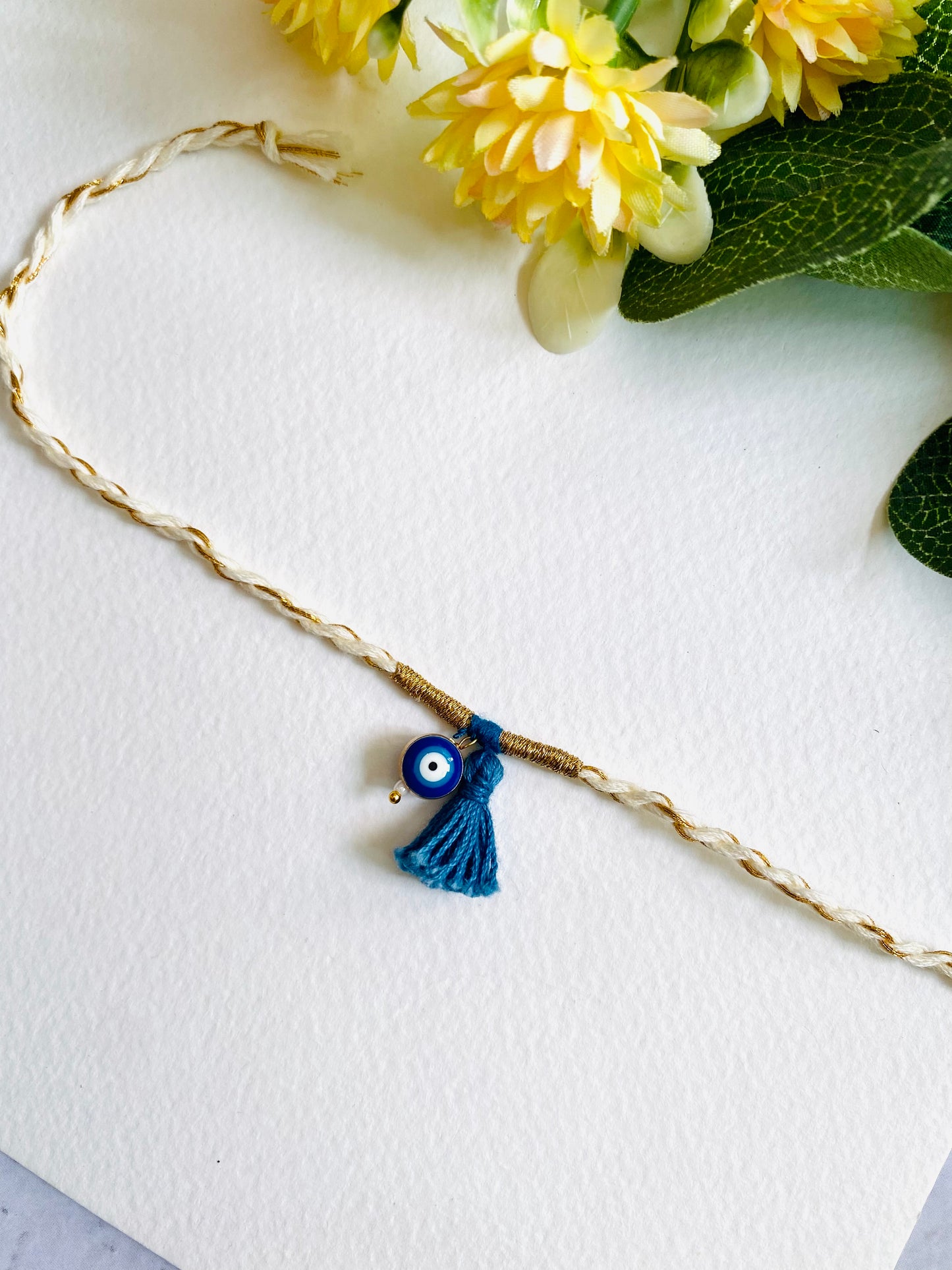 Evil Eye Bead Bhabhi Rakhi