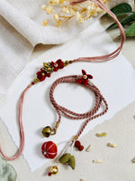 Ganesha And Flower Designer Lumba Bhai Bhabhi Rakhi Set