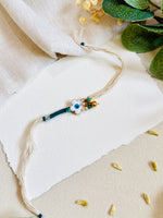 Flower Evil Eye Charma  Bhabhi Rakhi