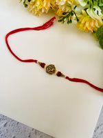 Flute ganesha bead bhai rakhi