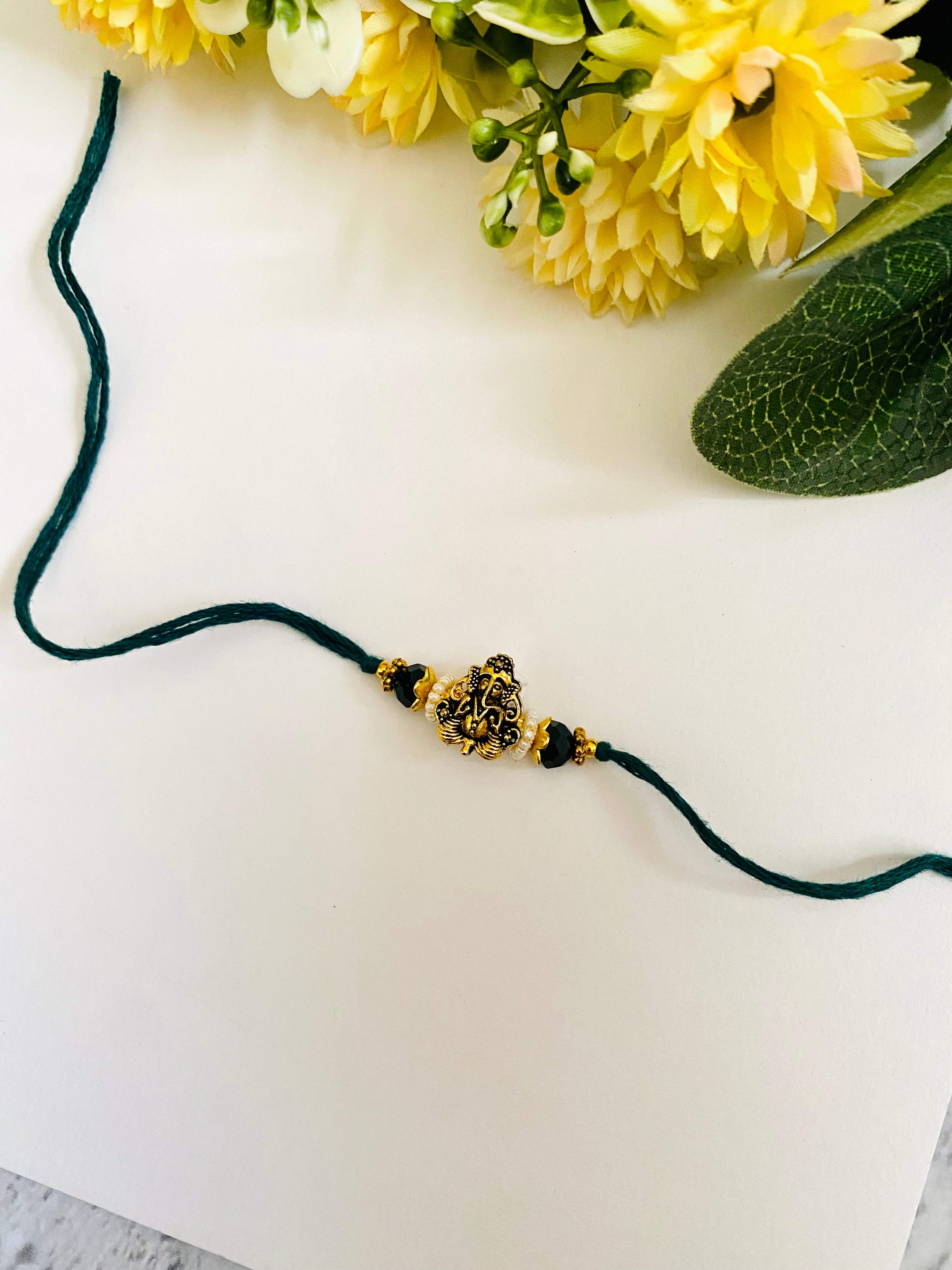 Ganpati bead bhai rakhi