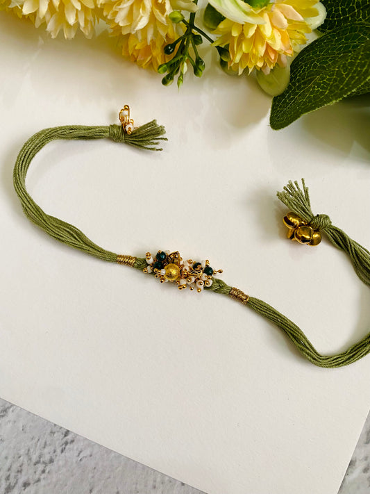 Om Designer Braid Bhabhi Rakhi