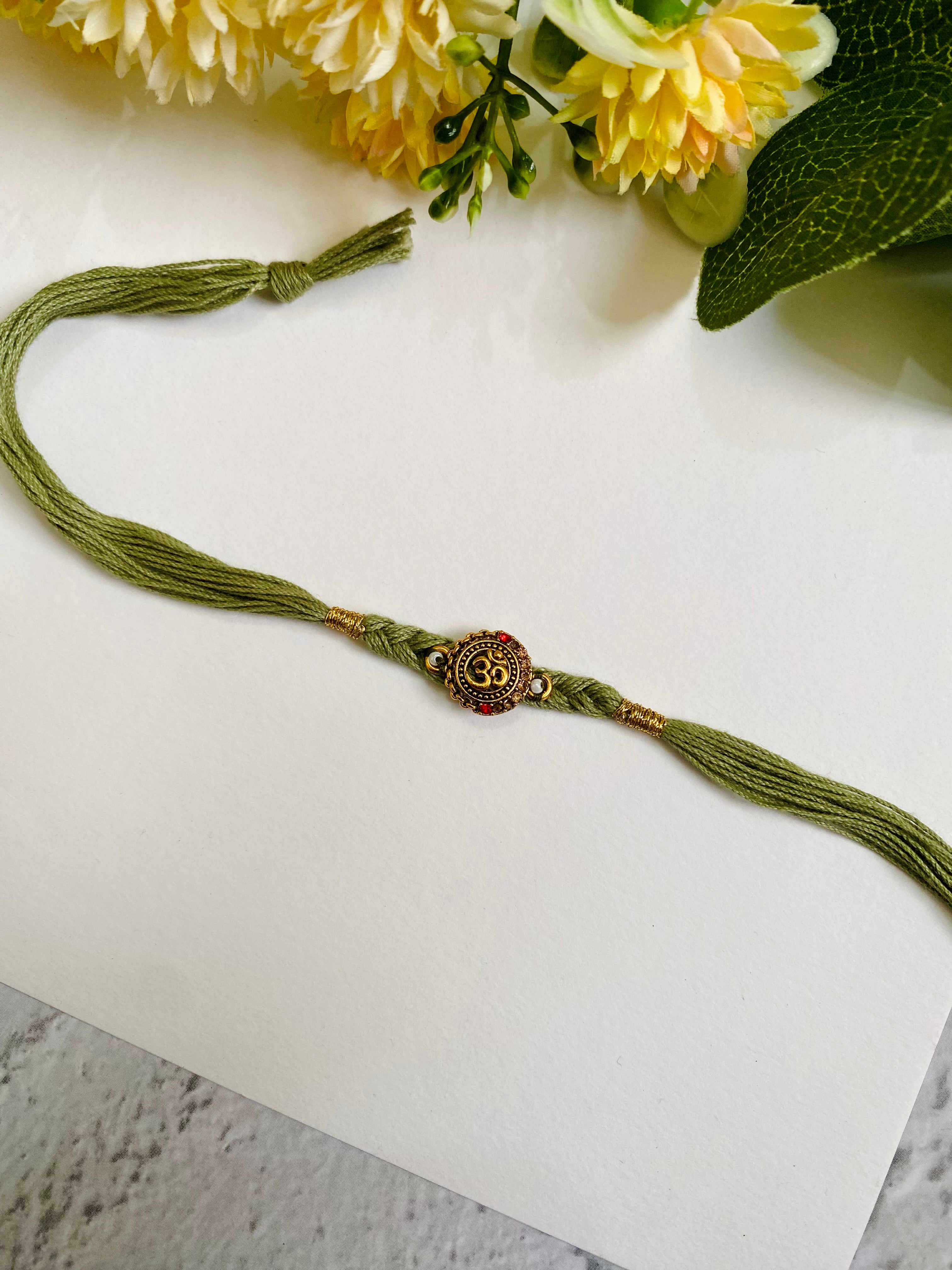 Om Designer Braid Bhai Rakhi