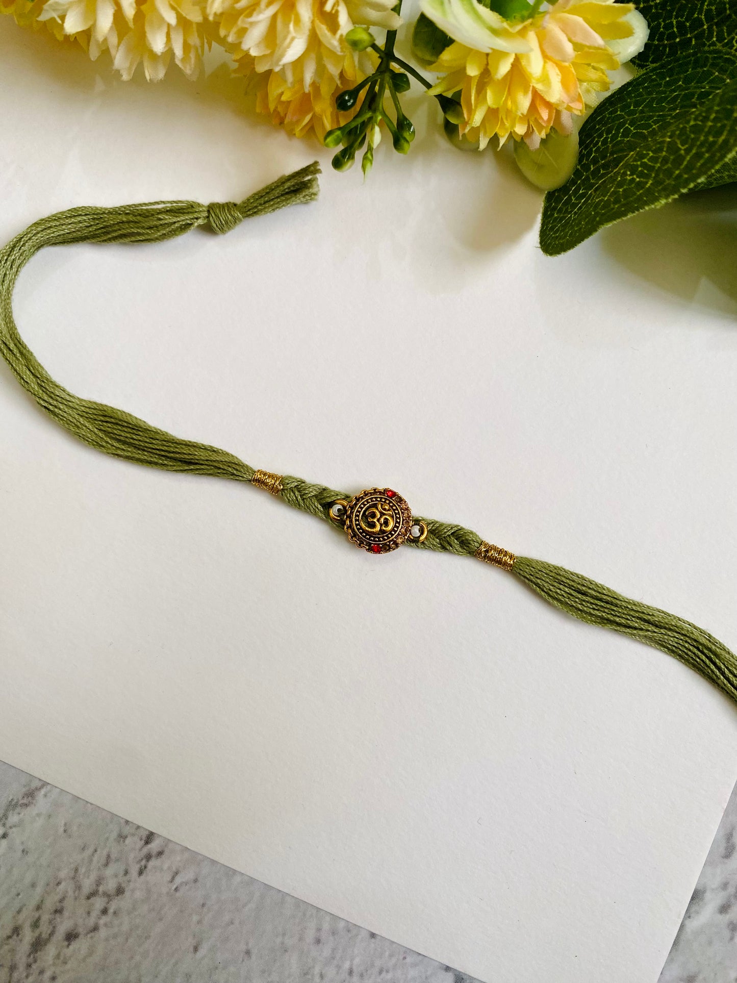 Om Designer Braid Bhai Rakhi