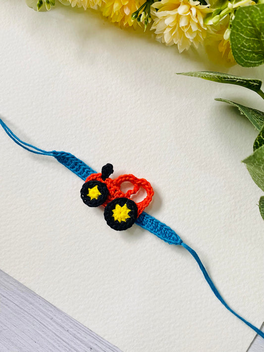 Big car Crochet Kids Rakhi