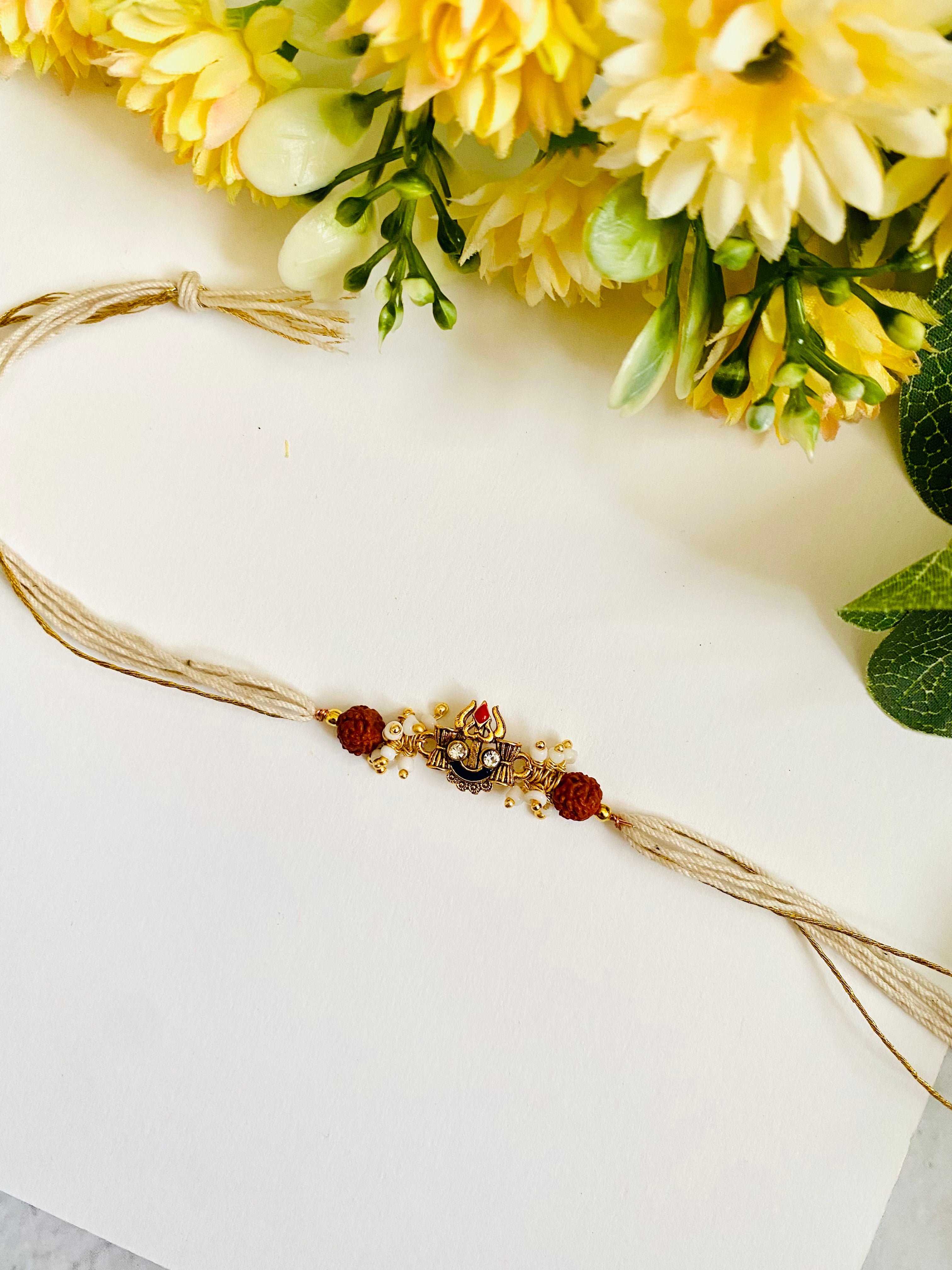 Small Trishul Damaru Bhabhi Rakhi