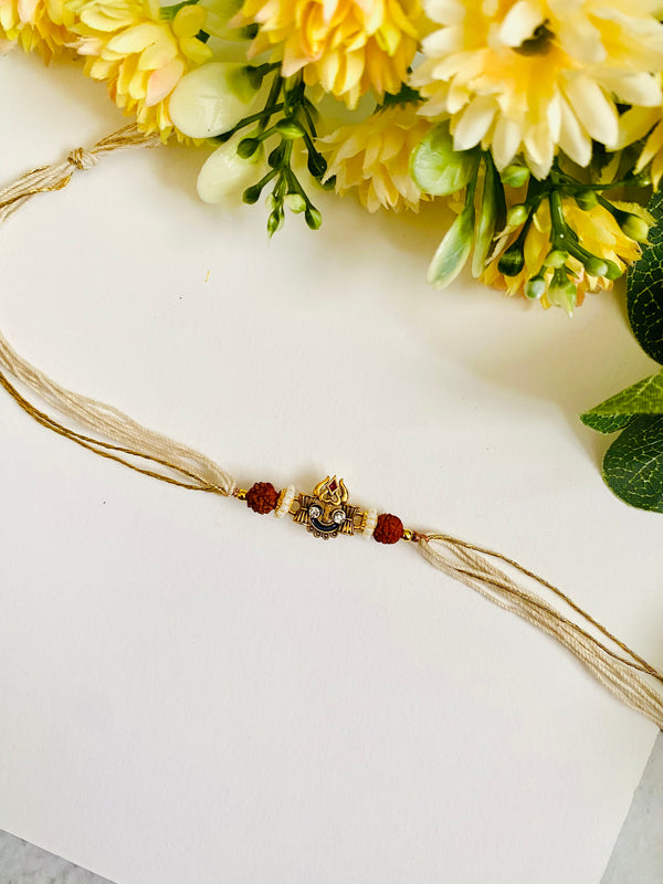 Small Trishul Damaru Bhai Rakhi