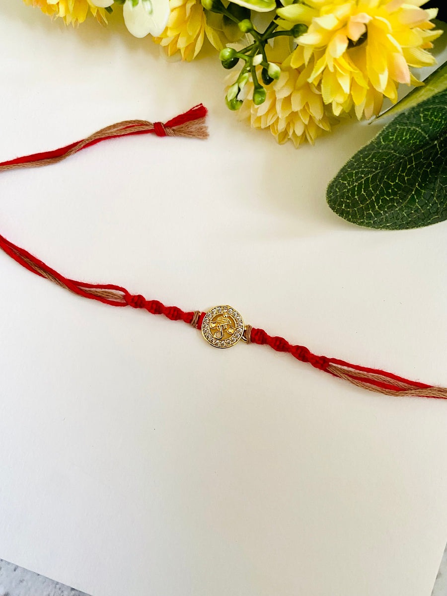 Ganesh diamond non tarnish bhai rakhi