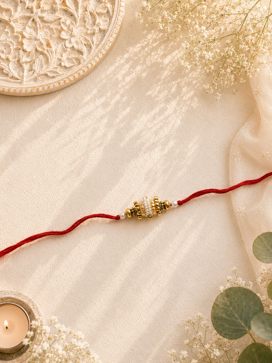 Rose Bead Bhai Rakhi