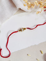White Bead Bhai Rakhi