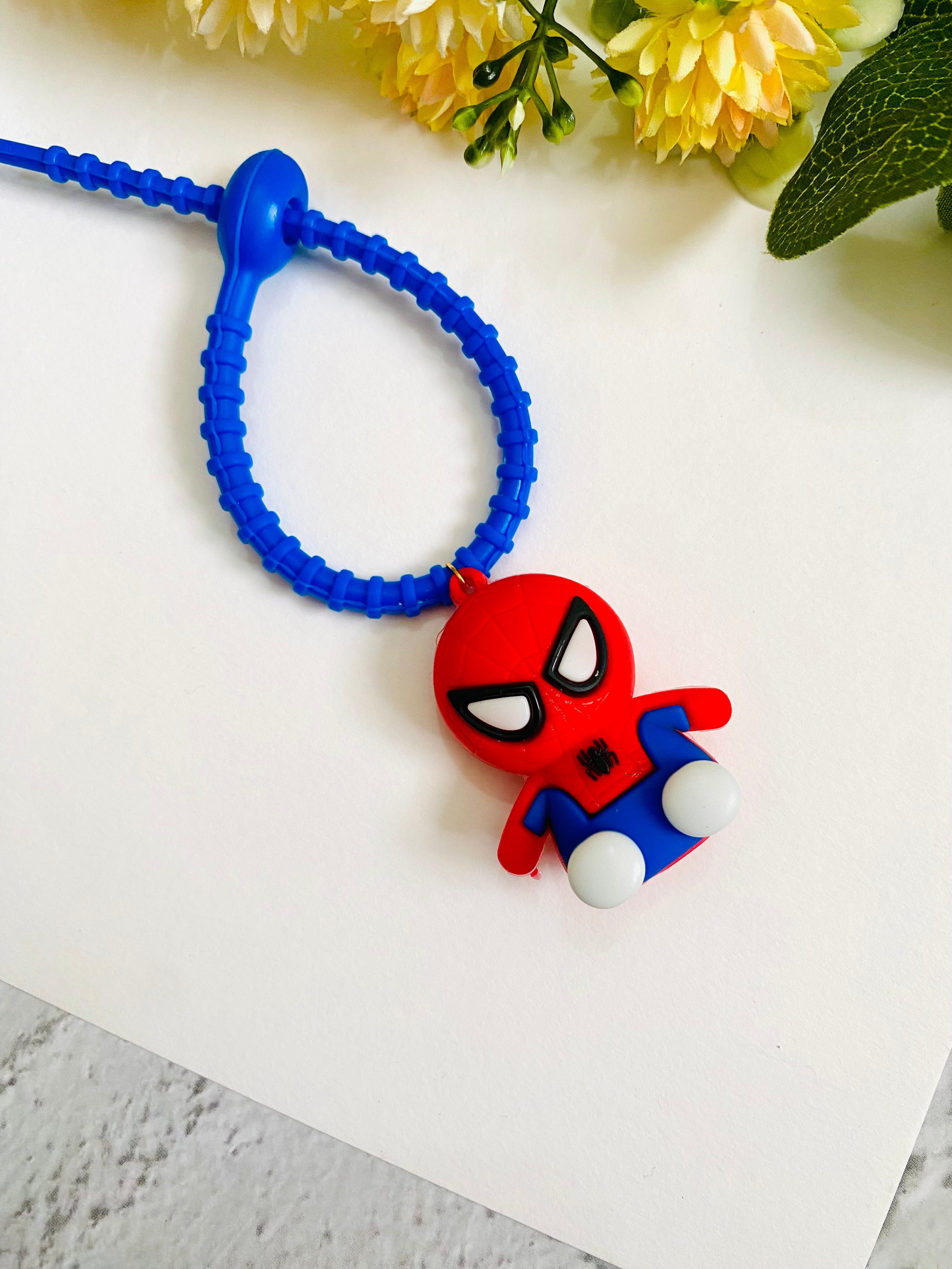 Spiderman Small Rubber Belt Kids Rakhi