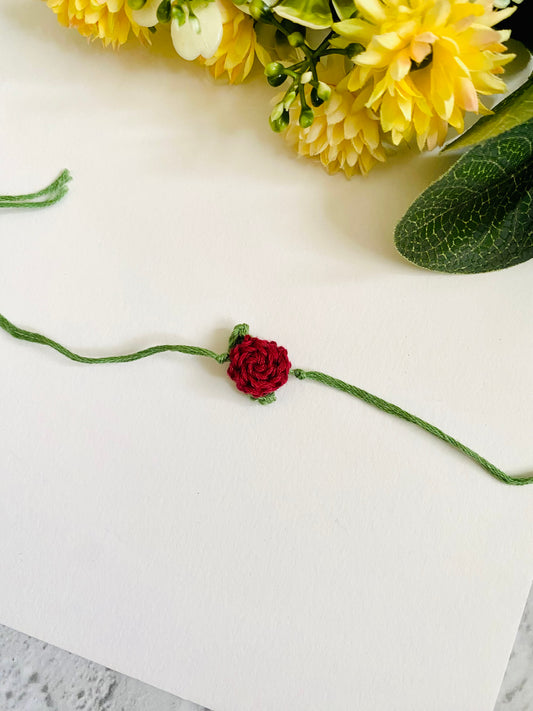 Flower Crochet Bhagwan Rakhi
