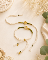 Artisan Kundan Bhai Bhabhi Rakhi Set
