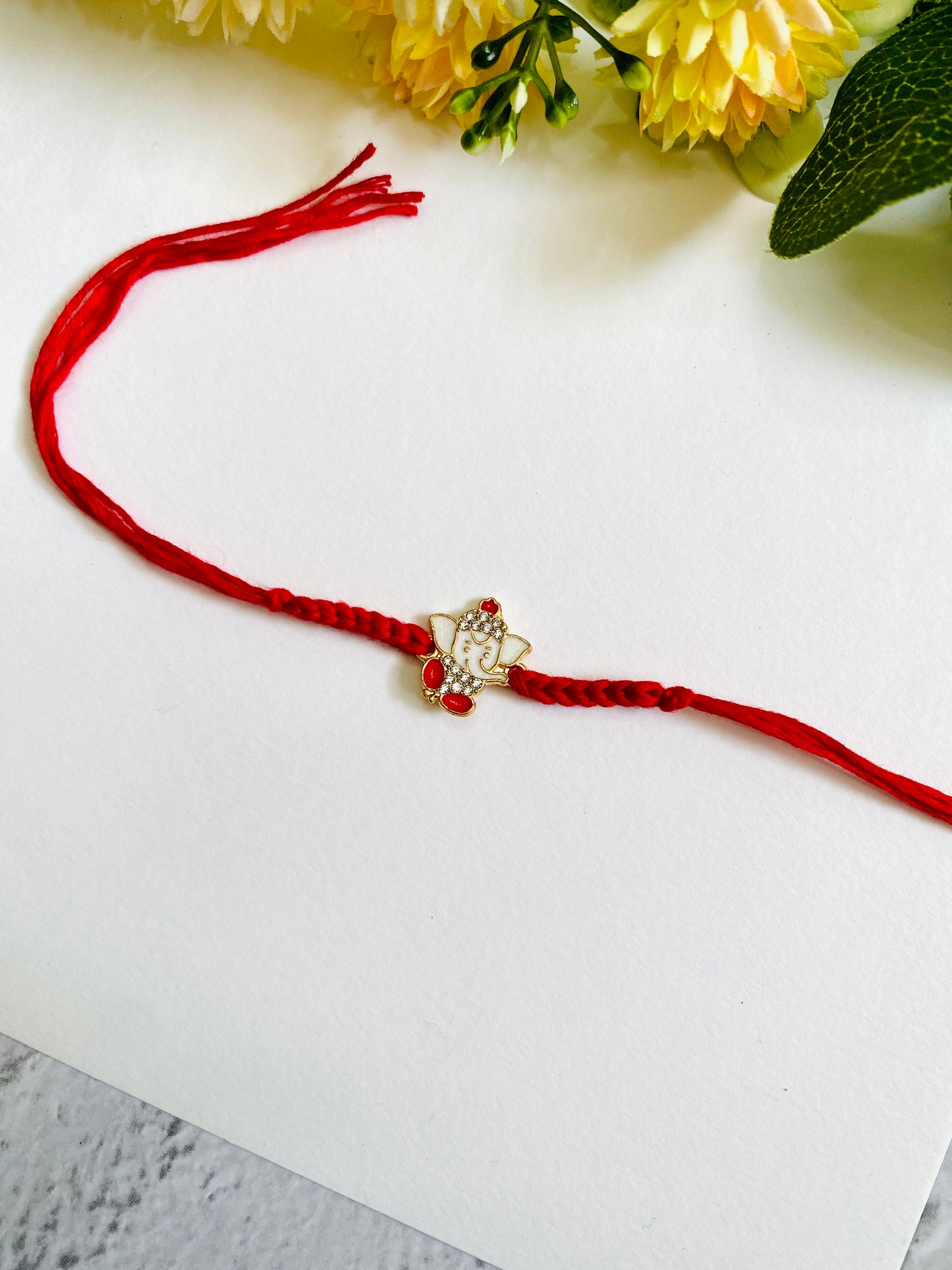 Ganesha diamond Kids Rakhi