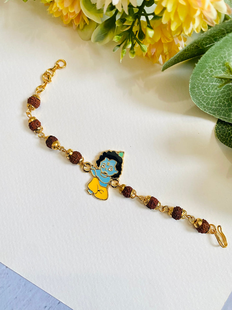 Krishna Rudraksha Bracelet  Kids Rakhi