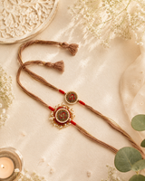 Om Symbol Bhai Bhabhi Rakhi Set