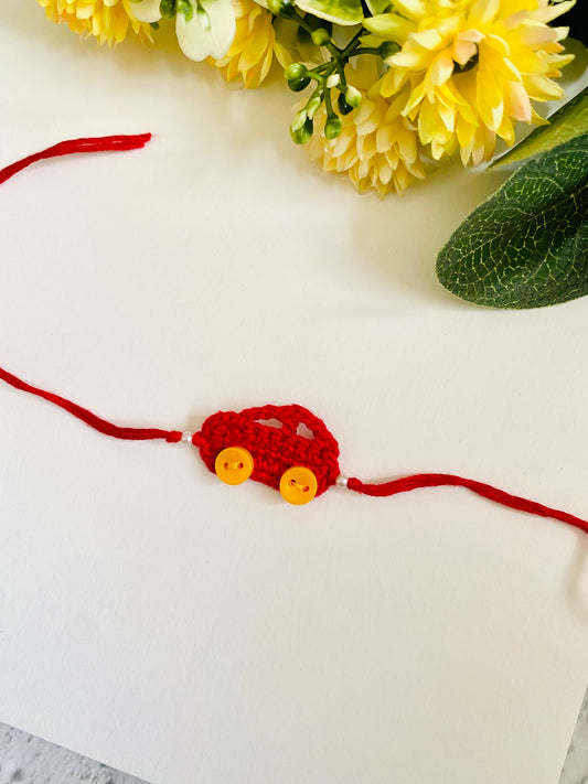 Small Car Crochet Kids Rakhi