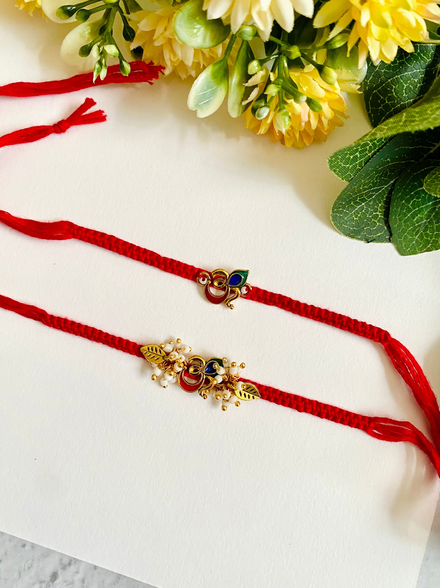 Big Om Meena Bhai Bhabhi Rakhi Set