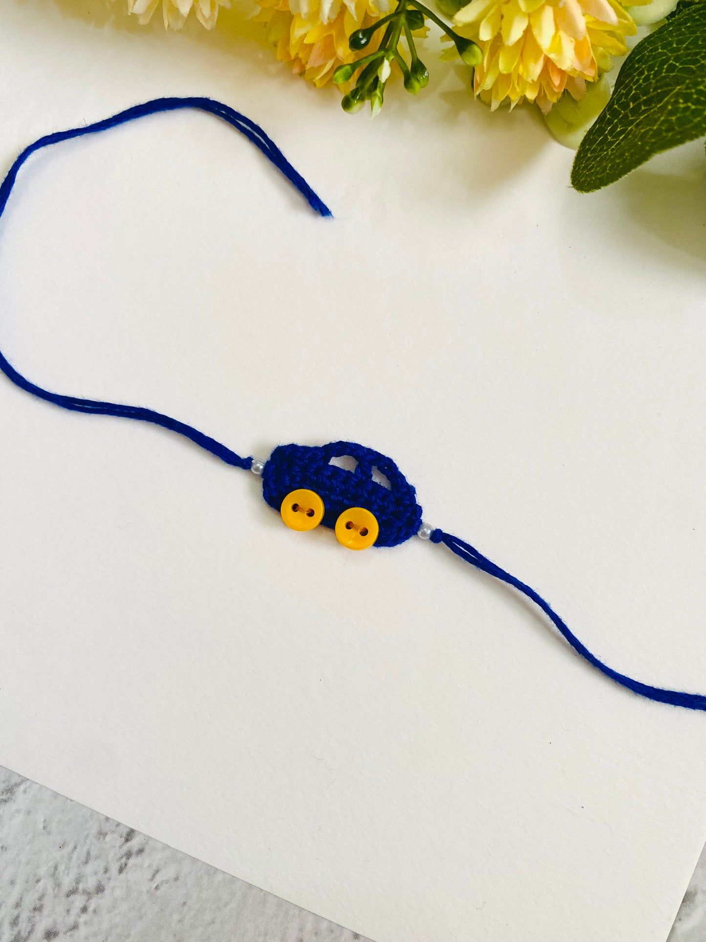 Small Car Crochet Kids Rakhi