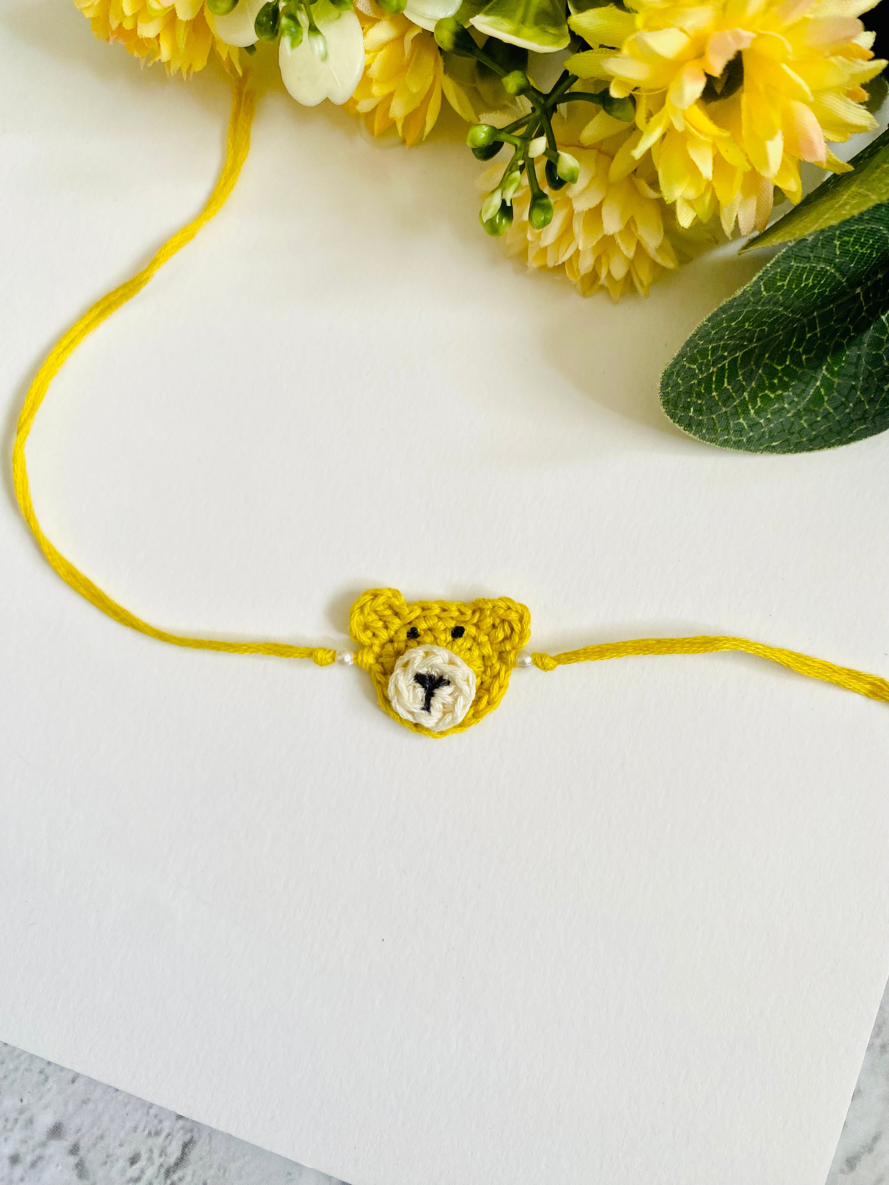 Teddy Crochet Kids Rakhi