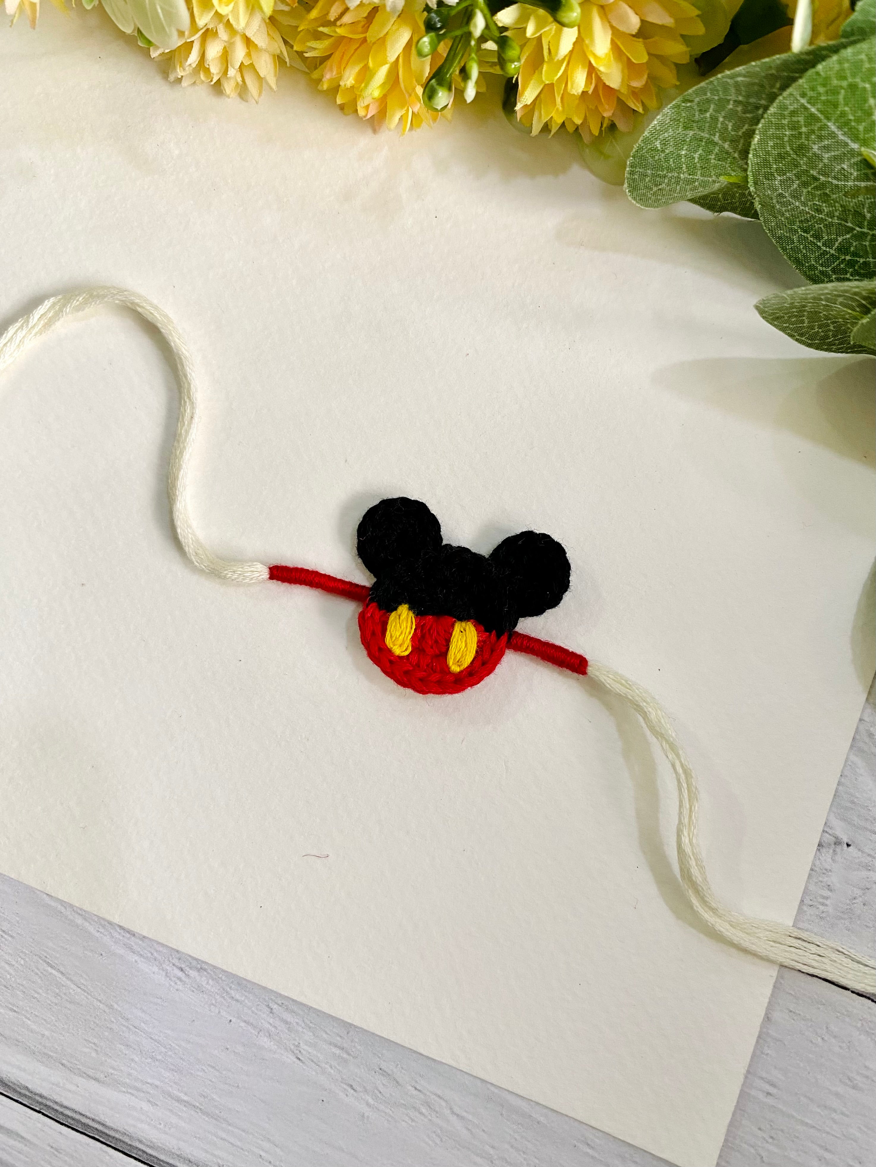 Mickey Crochet Kids Rakhi