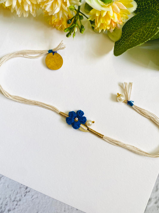 Crochet Flower Designer Bhabhi Rakhi