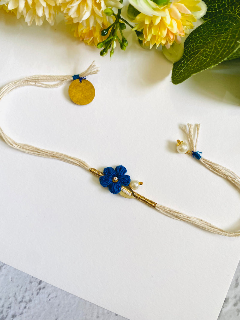 Crochet Flower Designer Bhabhi Rakhi