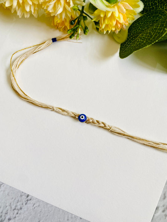 Evil eye braided bhai rakhi