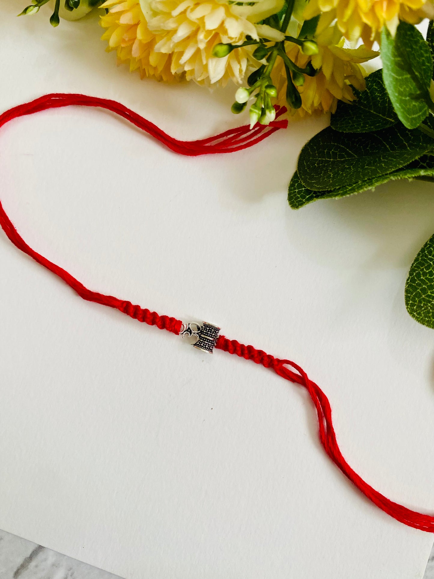 Om Damaru Silver Bhai Rakhi