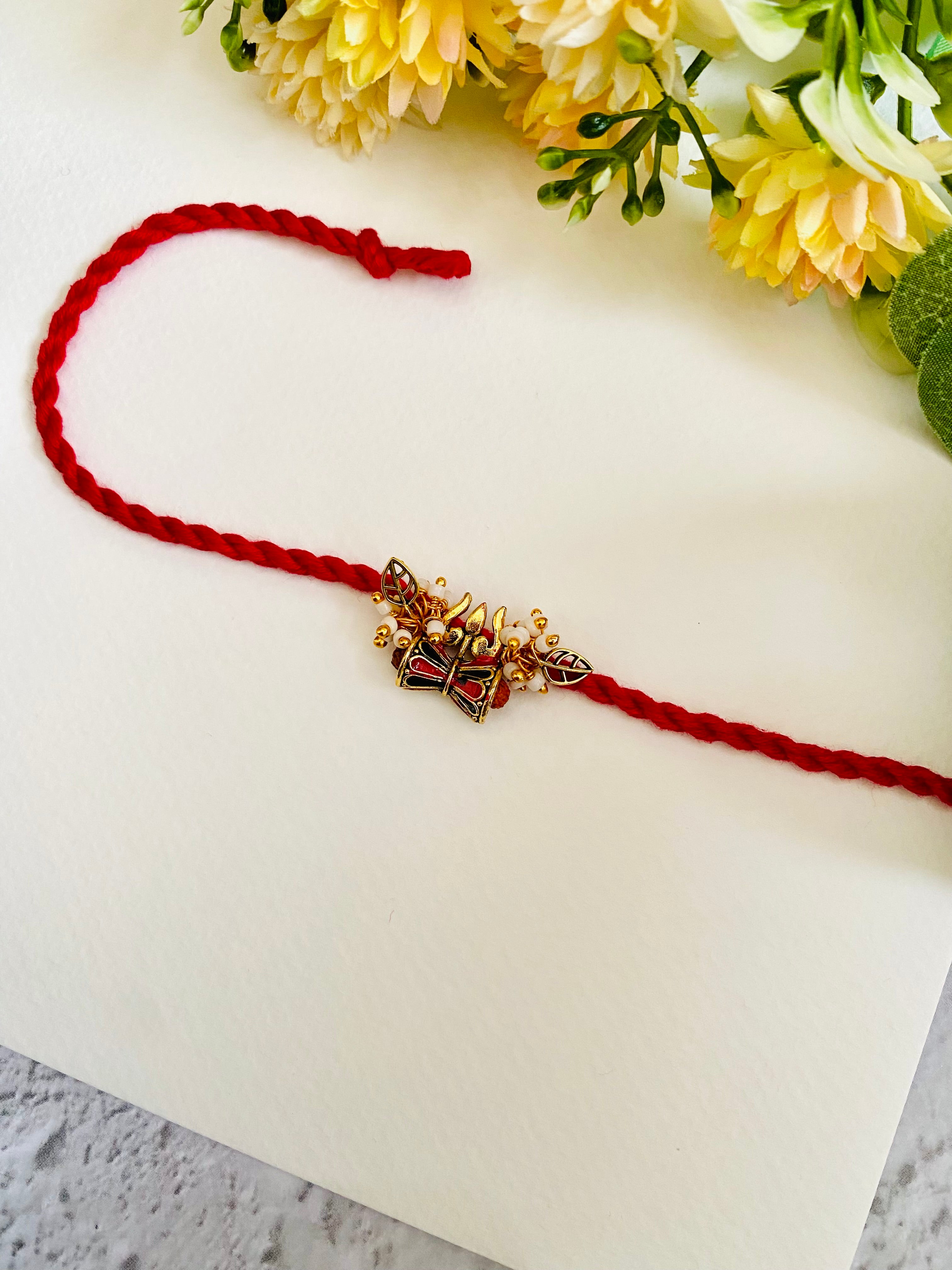 Trishul Divine Bead Bhabhi Rakhi