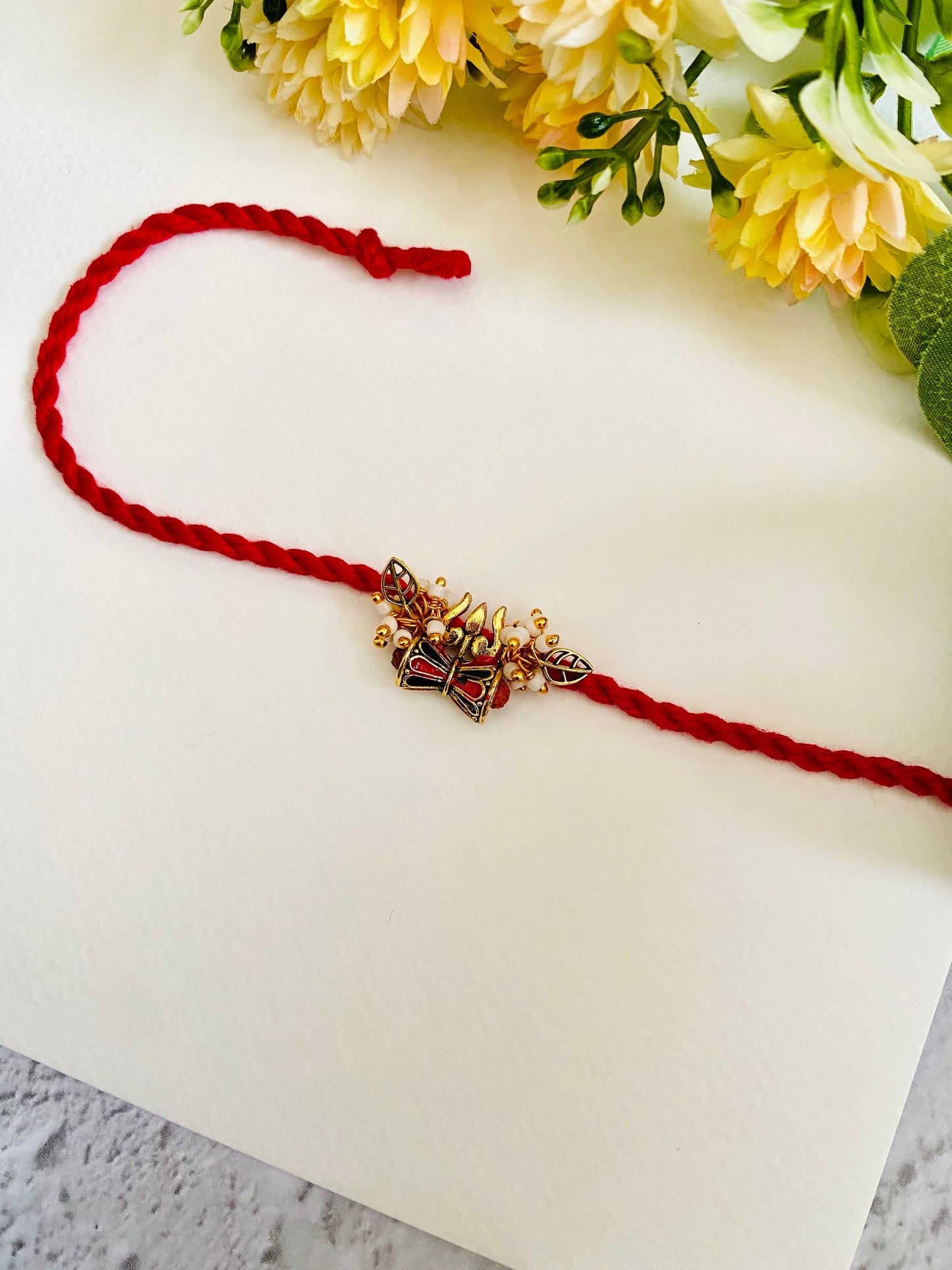 Trishul Divine Bead Bhabhi Rakhi