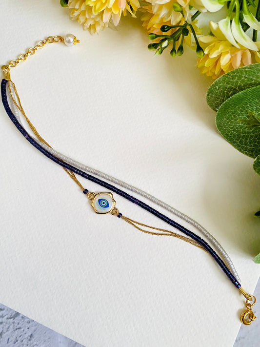 Abstract Evil Eye Bracelet Bhabhi Rakhi