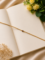 Single Rudraksha Anti-Tarnish Bhai Rakhi