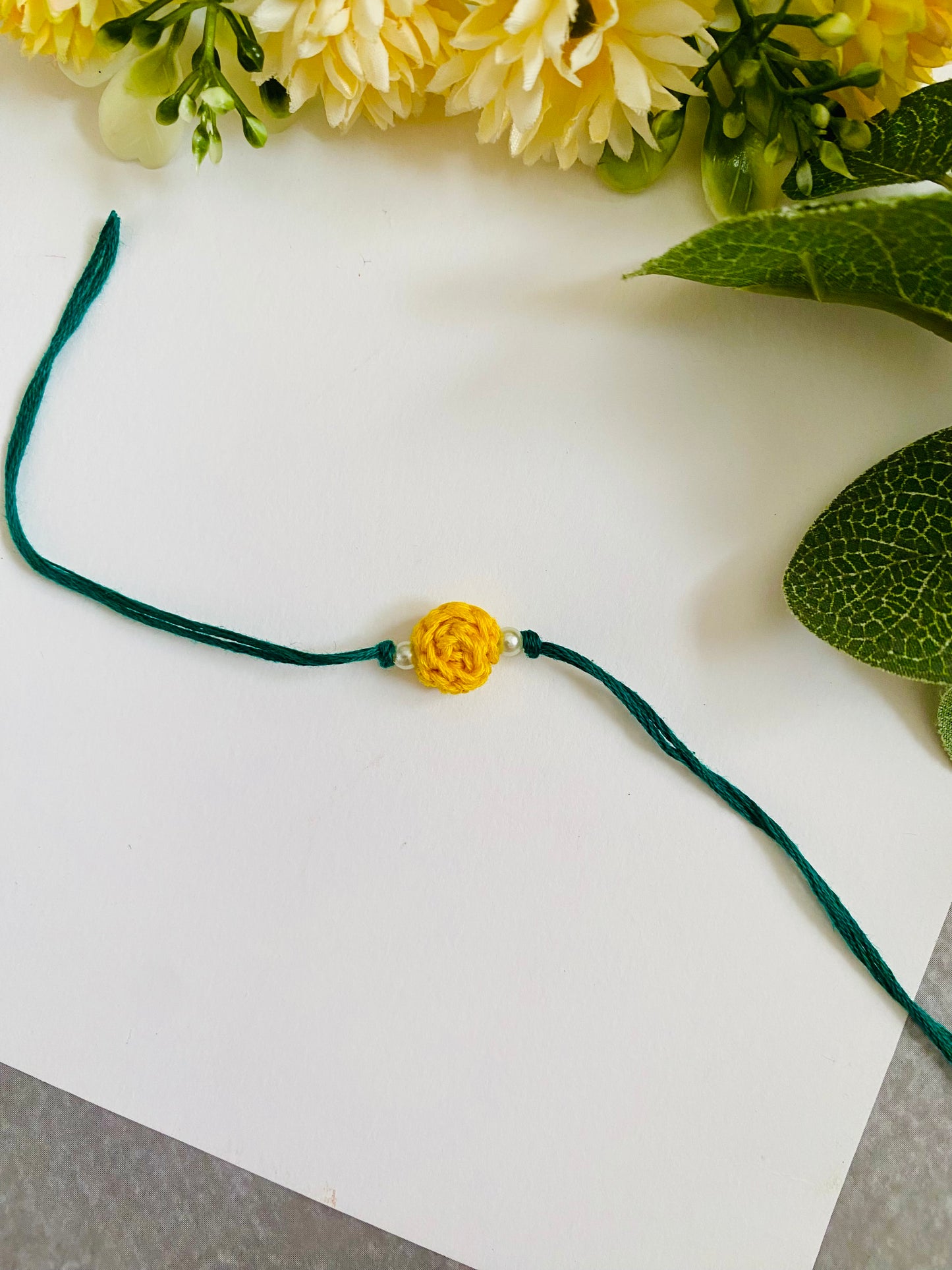 Rose Crochet Bhagwan Rakhi