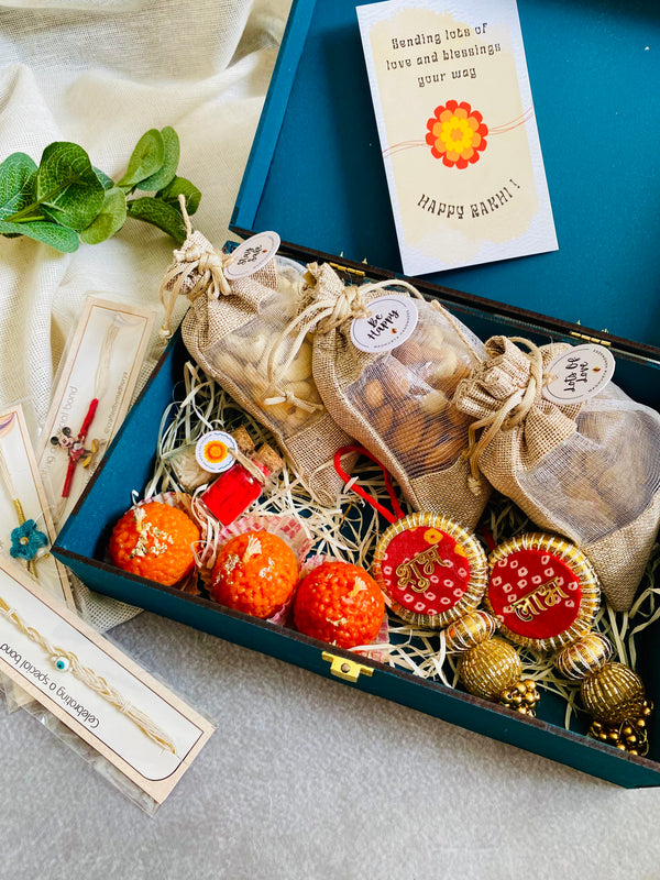 Big Rakhi Hamper With Dry Fruits