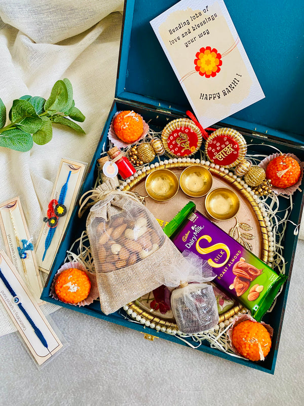 Big Rakhi Hamper With Pooja Thali