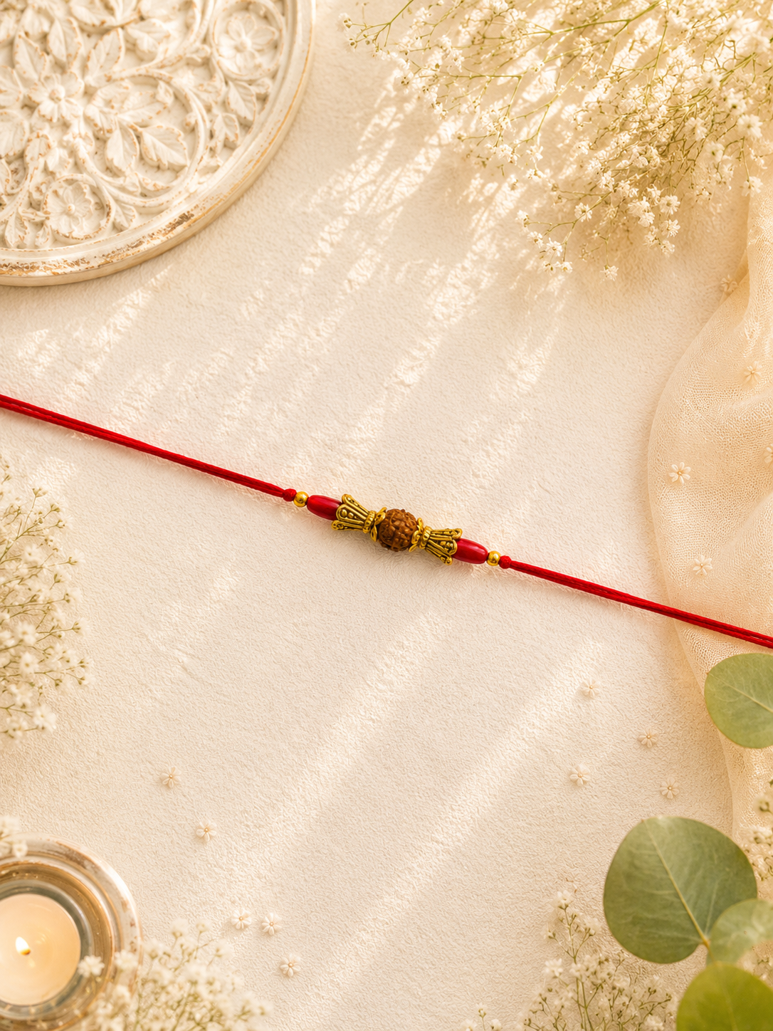 Classic Rudraksha Bhai Rakhi