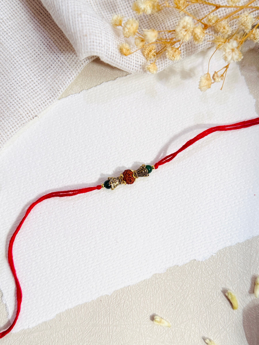 Classic Rudraksha Bhai Rakhi