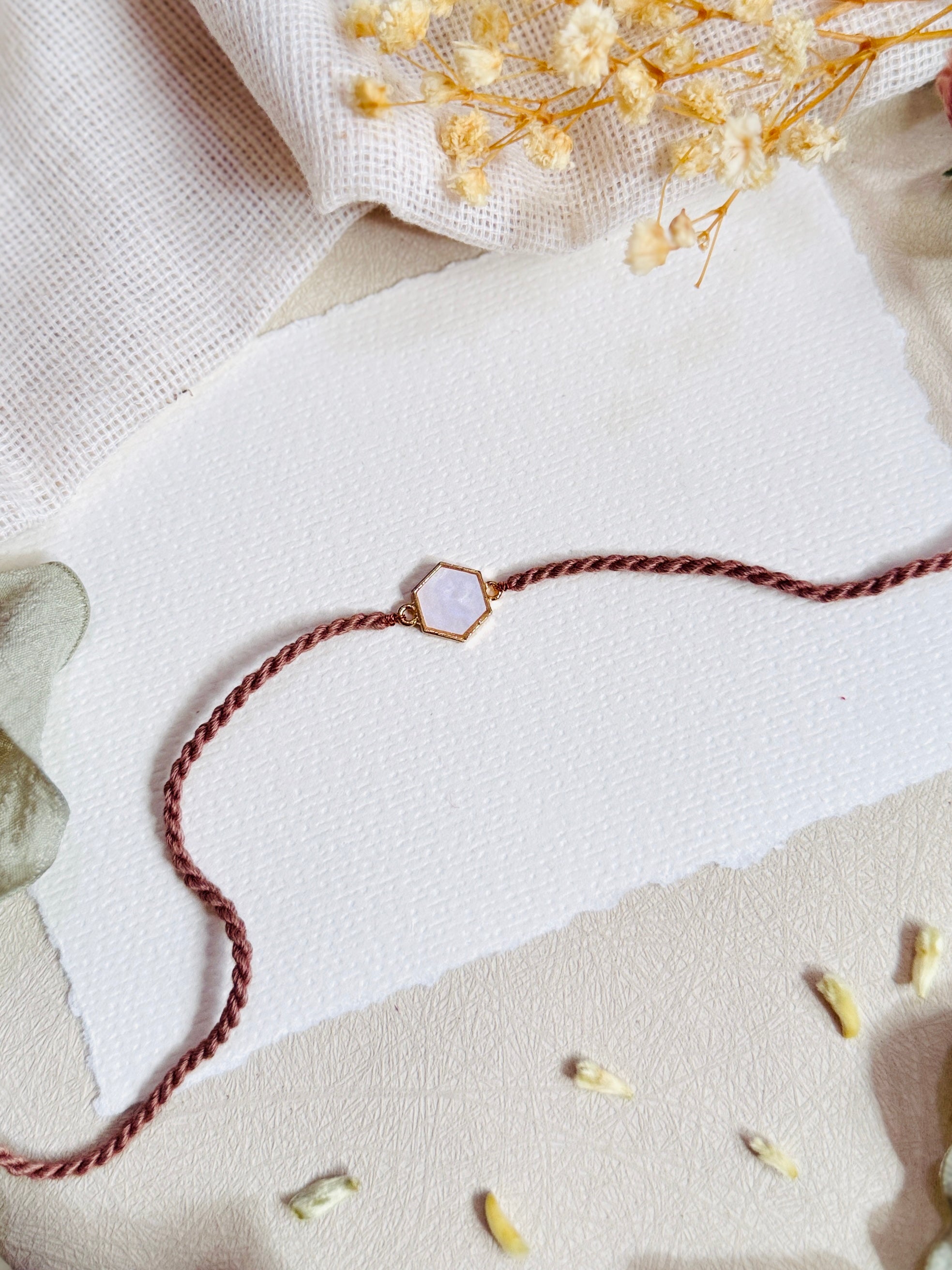 Artistic Mother Of Pearl Rakhi
