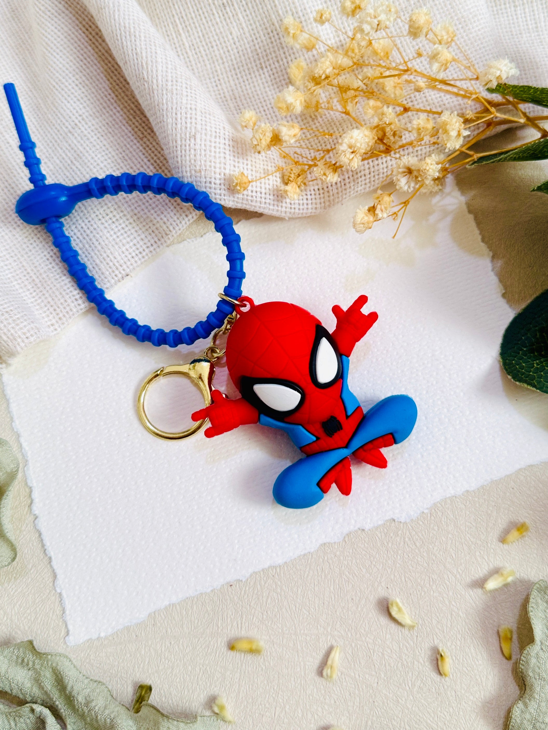 Spiderman Convertible Kids Rakhi & Keychain