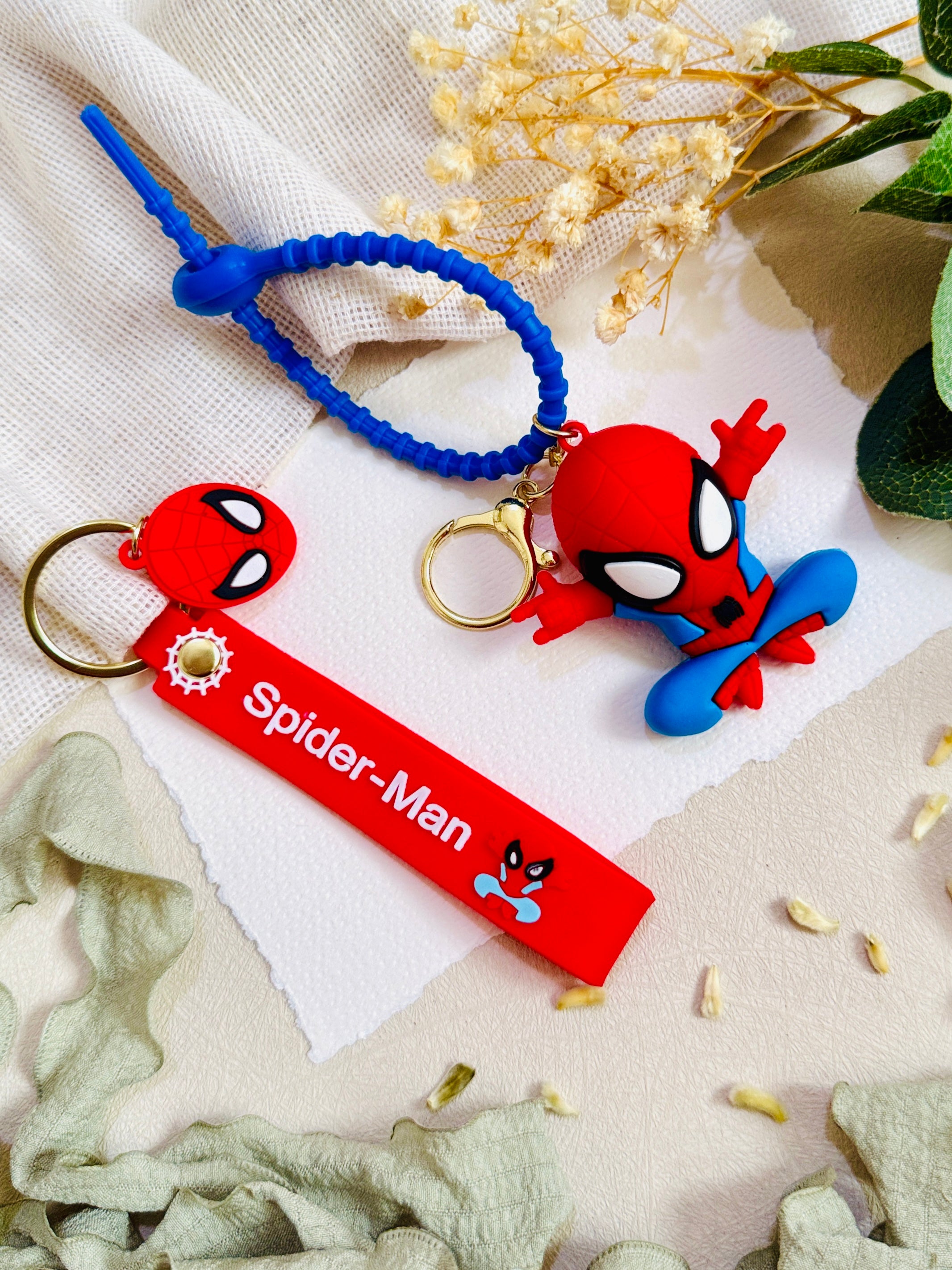 Spiderman Convertible Kids Rakhi & Keychain