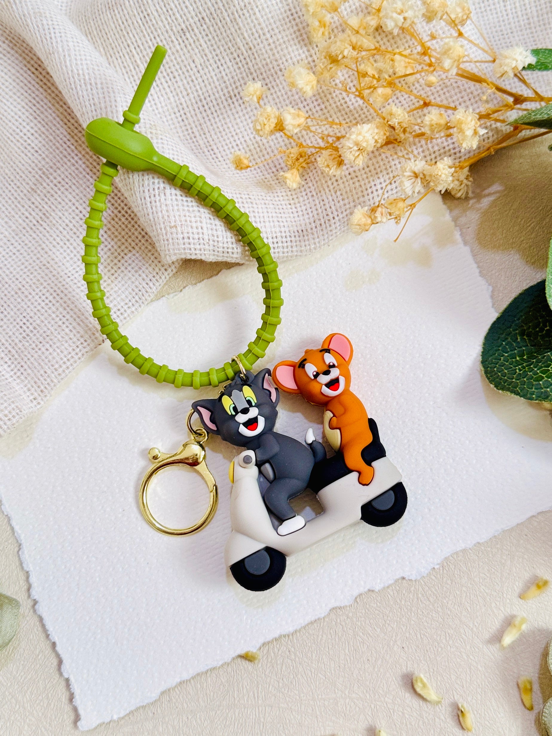 Tom And Jerry Convertible Kids Rakhi & Keychain